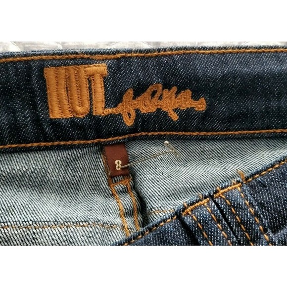 Kut from the Kloth Womens Bermuda Dark Wash Denim Shorts Sz 8 Mid Rise 30X14 - Picture 4 of 6